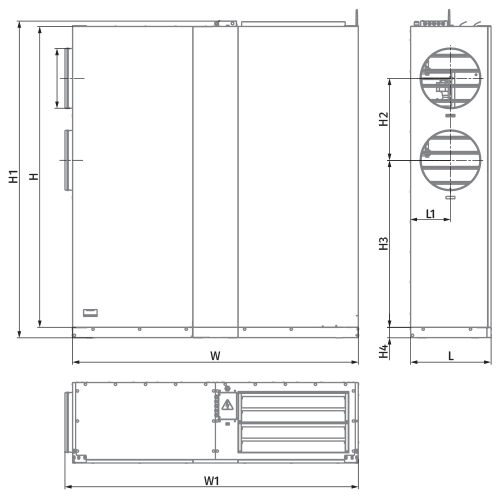 Blauberg CIVIC EC LBE2 1200 R S21 V.2 - Dimensions