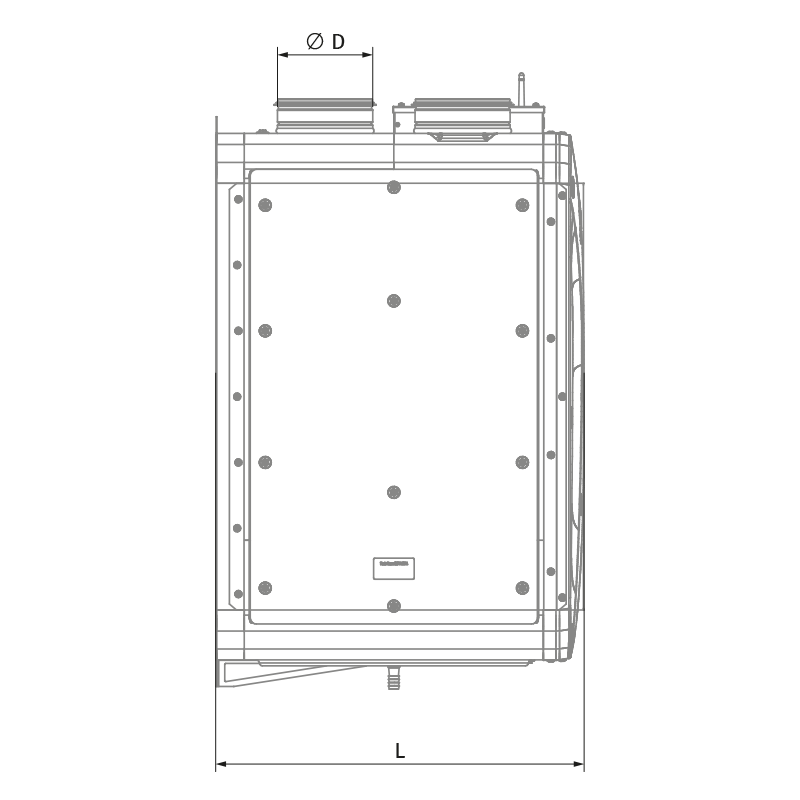 Blauberg Reneo S 380-E L S21 CF - Dimensions