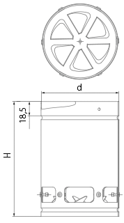 Blauberg DWP2 200 - Dimensions