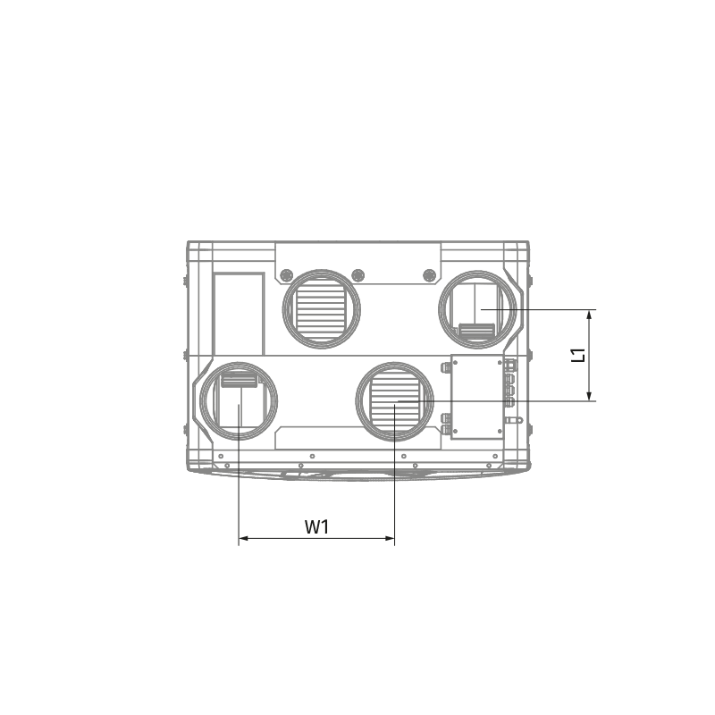 Blauberg Reneo SE 240 L S21 CF - Dimensions