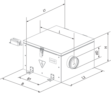 Blauberg Iso-RB 150 - Dimensions