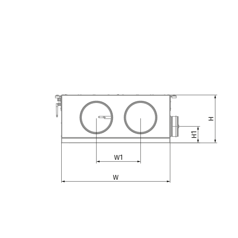 Blauberg KOMFORT Roto EC DE 351-E L S21 - Dimensions