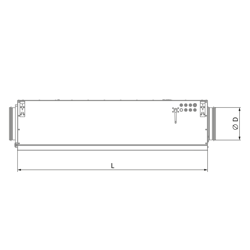 Blauberg KOMFORT Roto EC DE 351-E L S21 - Dimensions
