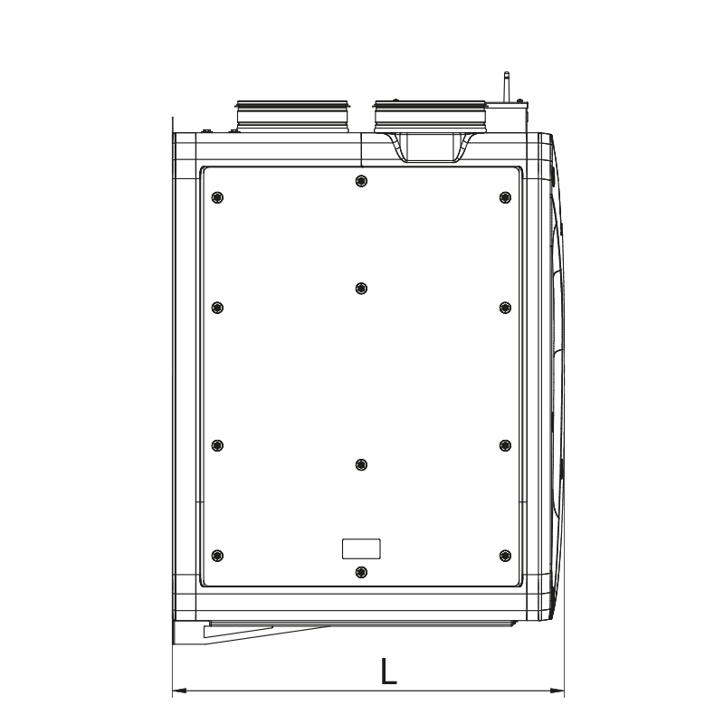 Blauberg Reneo S 550-E L S14 - Dimensions