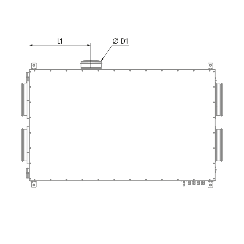 Blauberg KOMFORT Roto EC DE 351-E L S21 - Dimensions