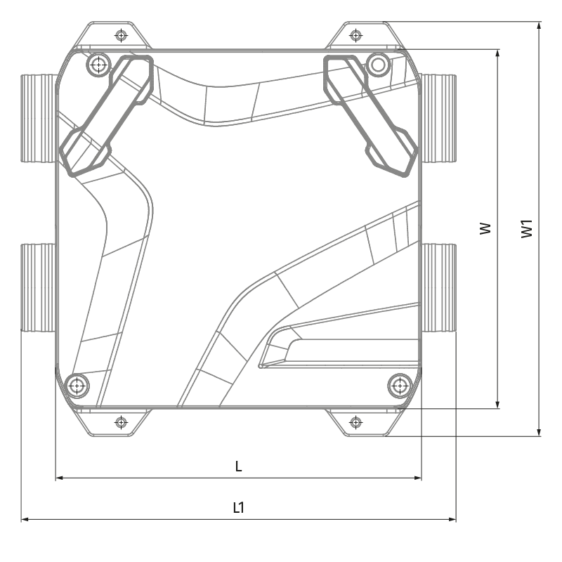 Blauberg Reneo-Fit D 100-E R S21 - Dimensions