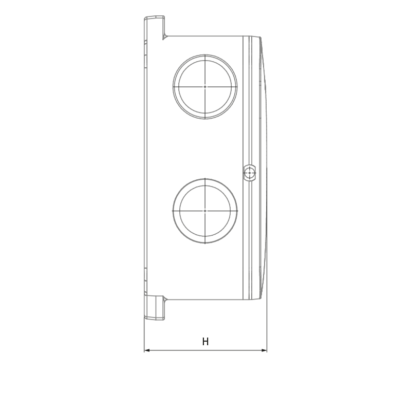 Blauberg Reneo-Fit D 100-E R S21 - Dimensions