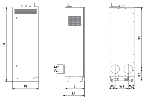 Blauberg CIVIC EC LB 500 S21 V.2 - Dimensions