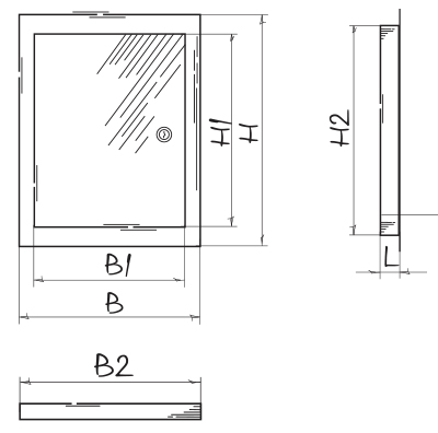 Blauberg RTMV 250х450 - Dimensions