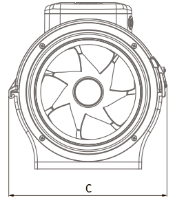 Blauberg Primo 200 - Dimensions