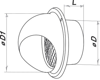 Blauberg Decor S 102 HK - Dimensions
