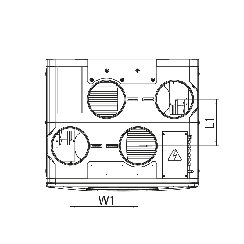 Blauberg Reneo S 550-E L S14 - Dimensions