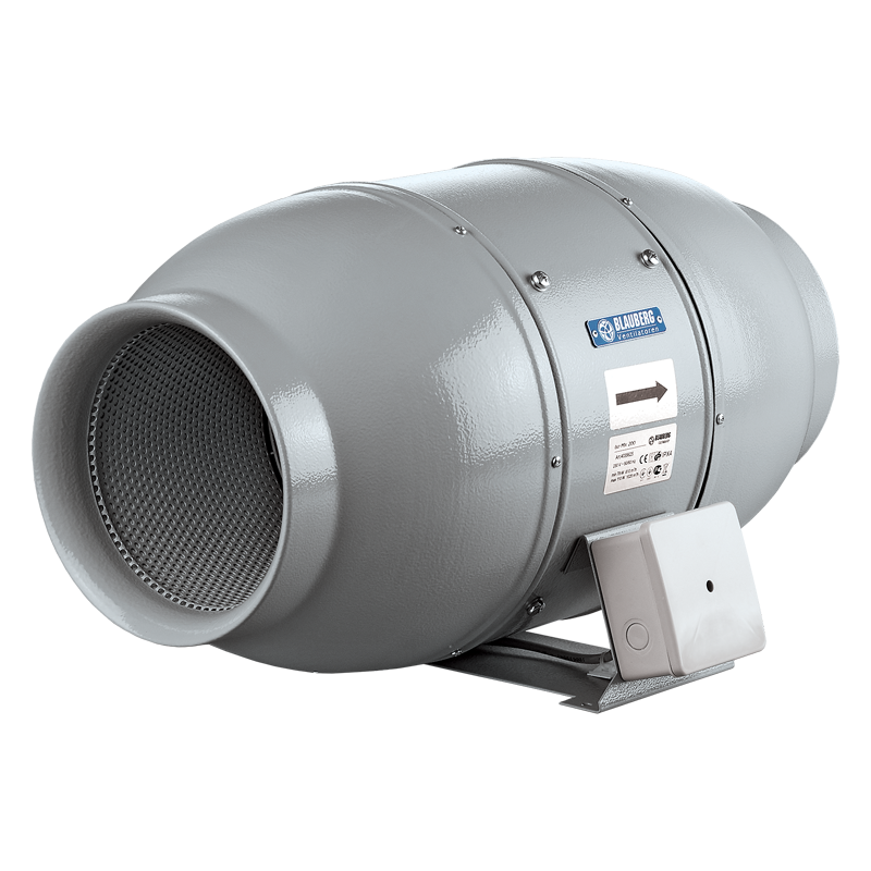 Blauberg Iso-Mix 250 - Mixed-flow inline fans in sound-insulated casings