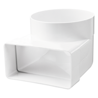 Plastic ductwork - Air distribution - Series Blauberg BlauPlast US-90°